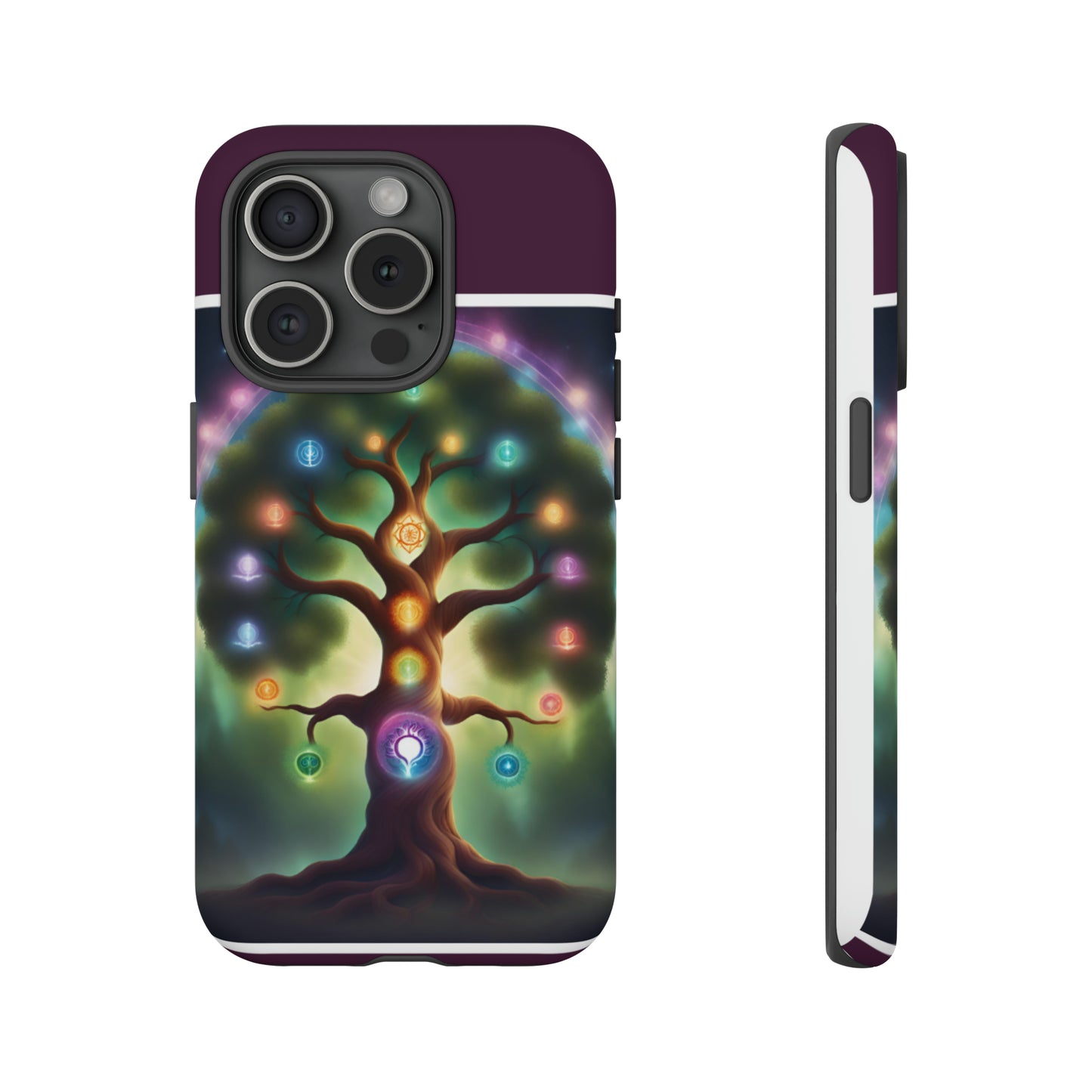 Magenta Purple Tree Tough Case