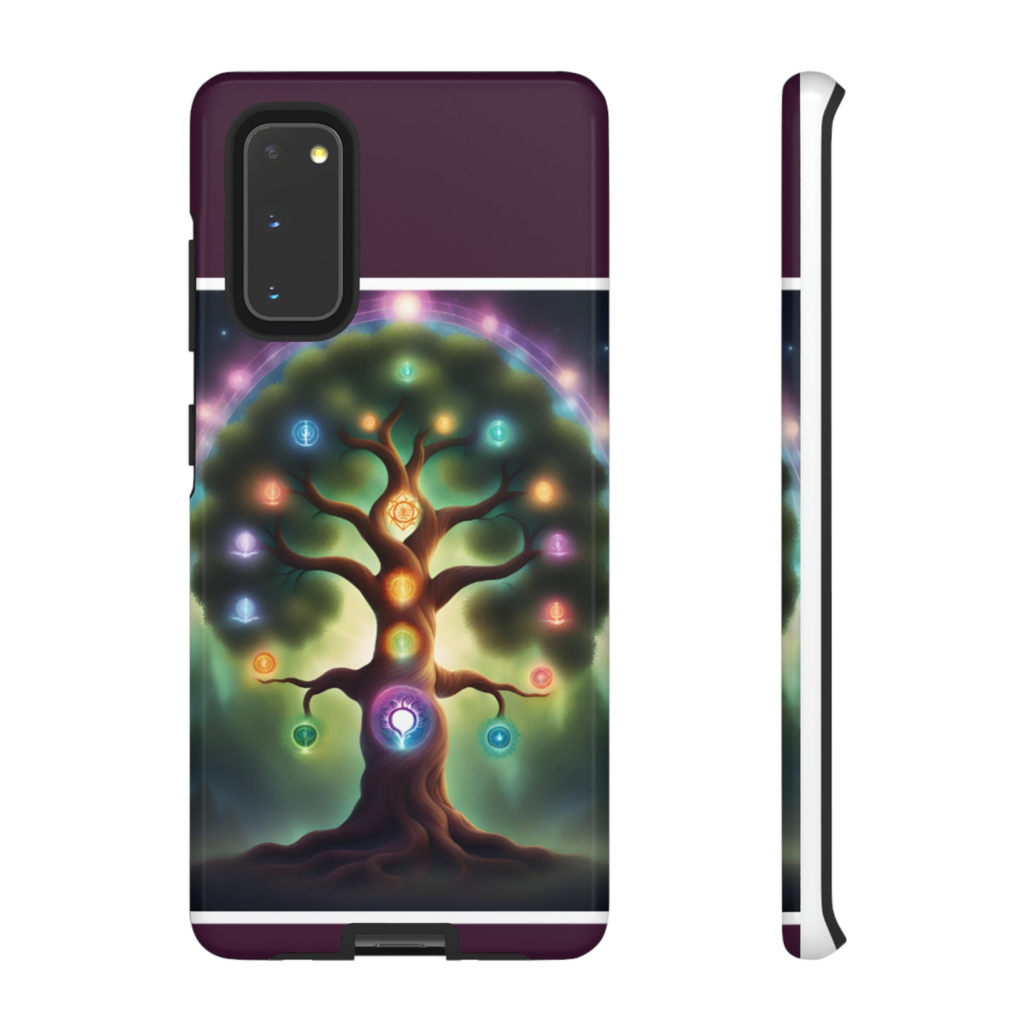 Magenta Purple Tree Tough Case