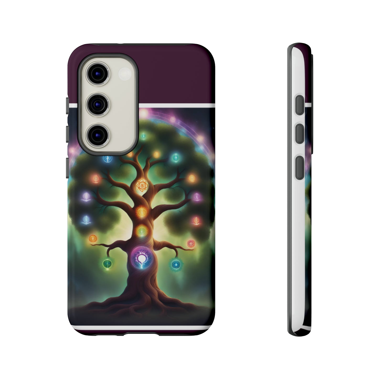 Magenta Purple Tree Tough Case