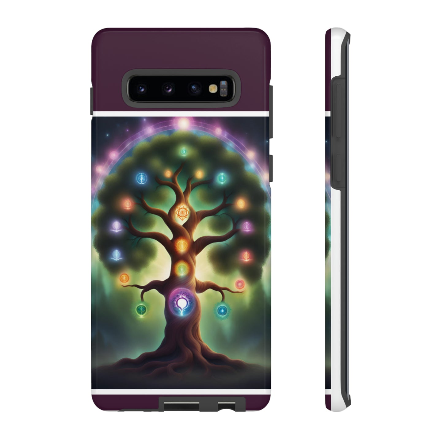 Magenta Purple Tree Tough Case