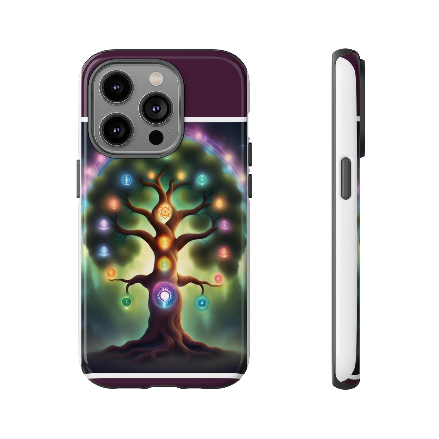 Magenta Purple Tree Tough Case