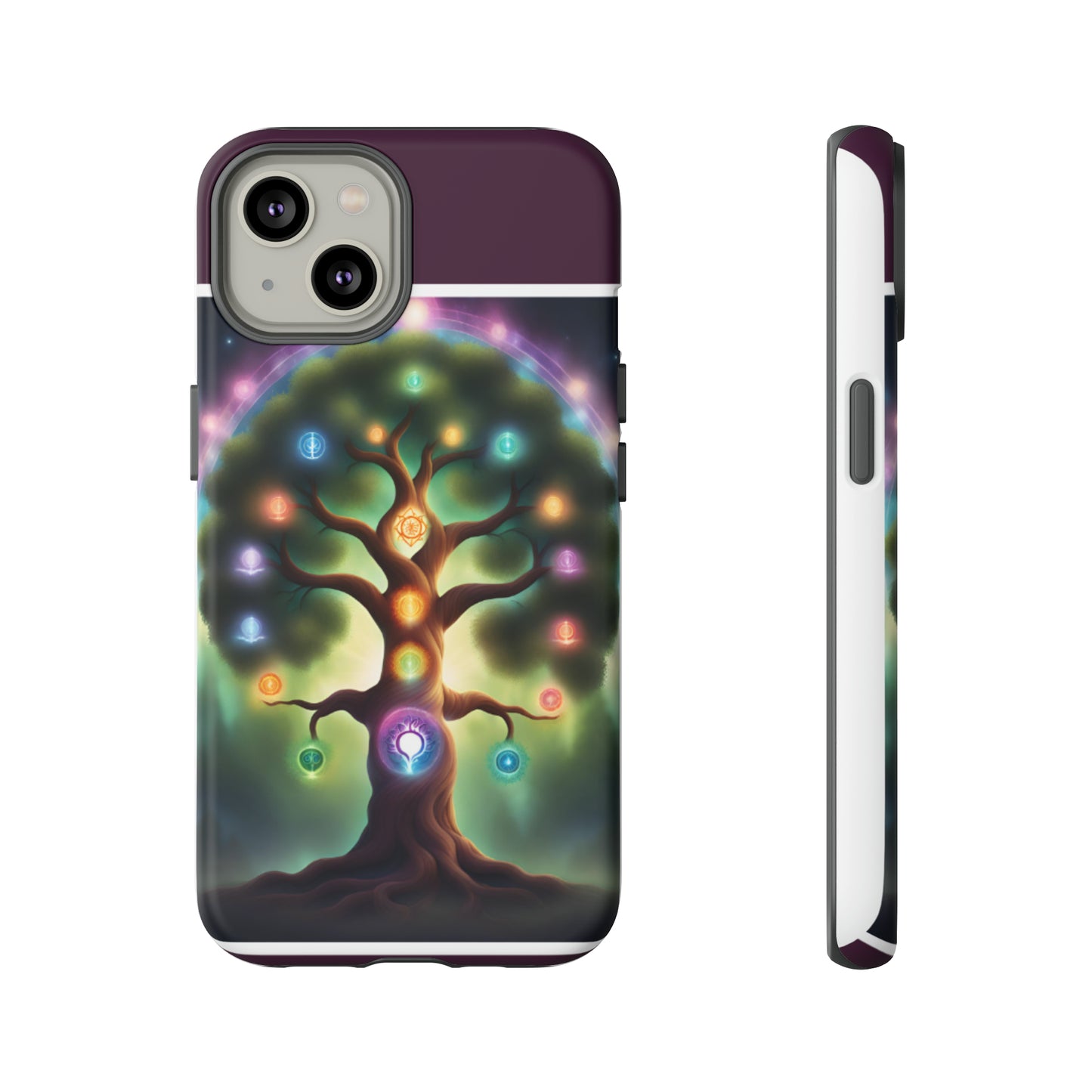 Magenta Purple Tree Tough Case