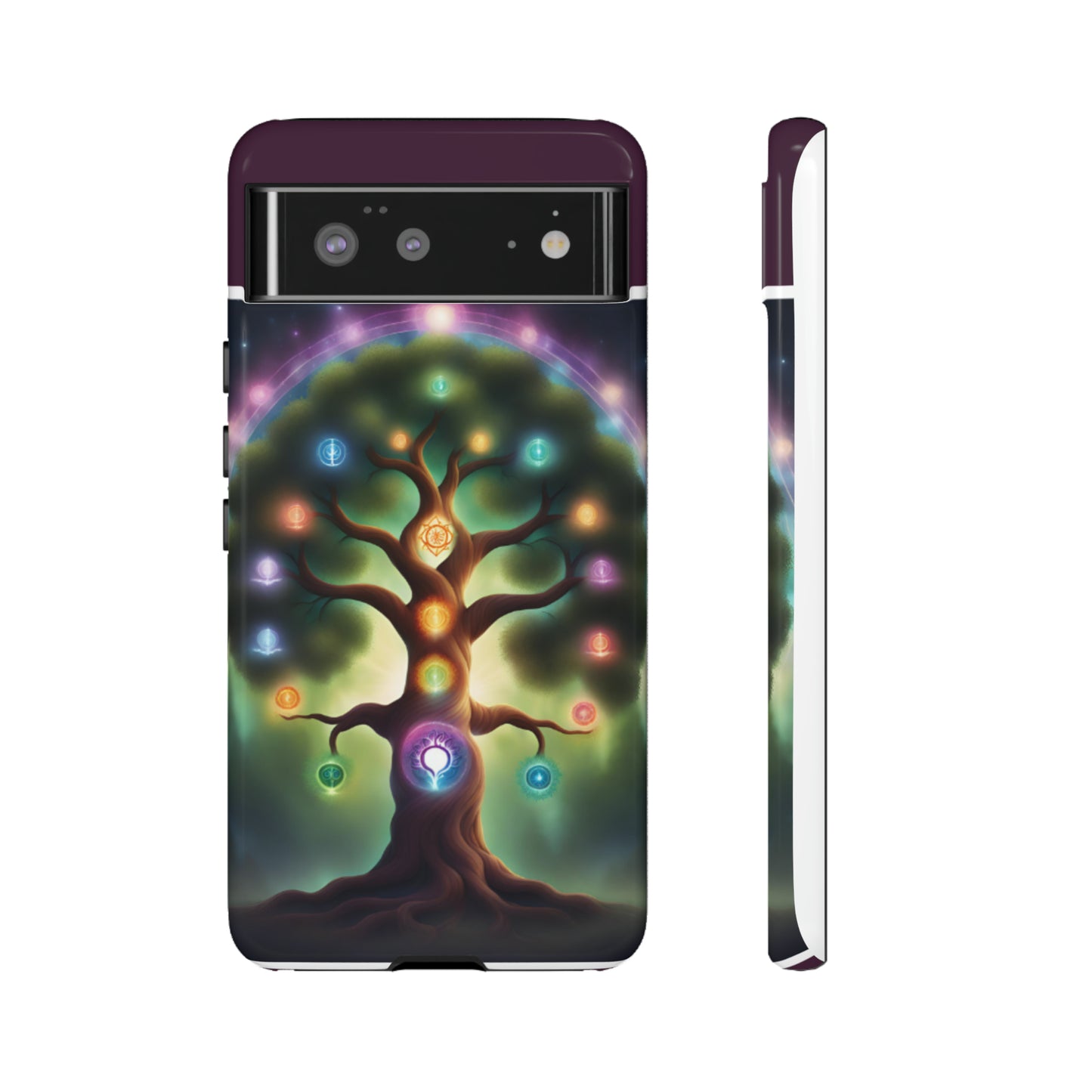 Magenta Purple Tree Tough Case