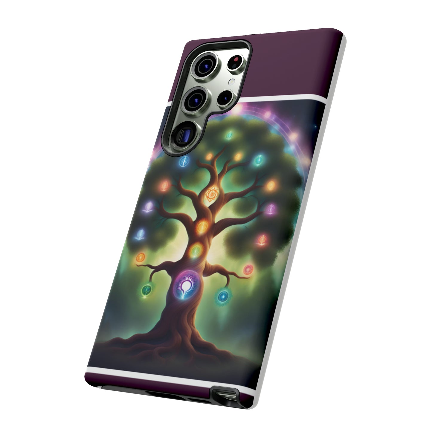 Magenta Purple Tree Tough Case