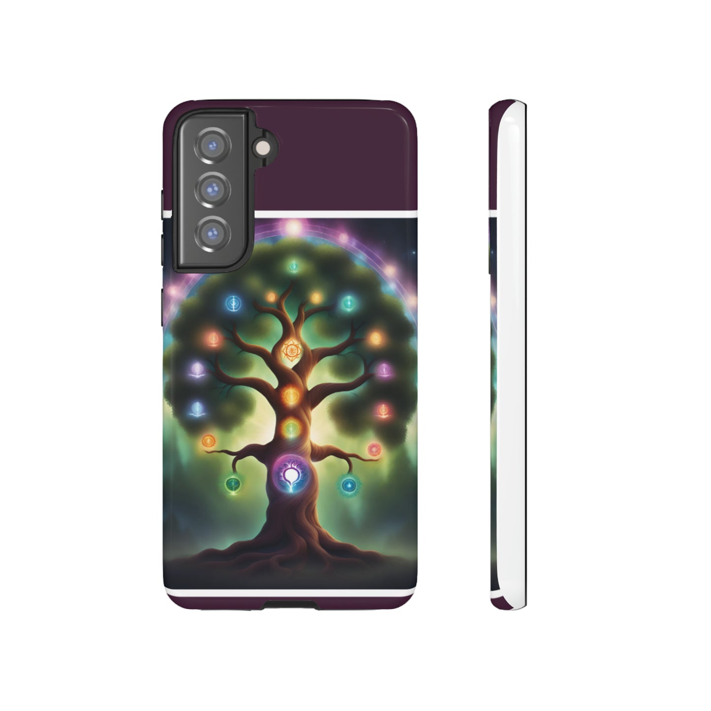 Magenta Purple Tree Tough Case