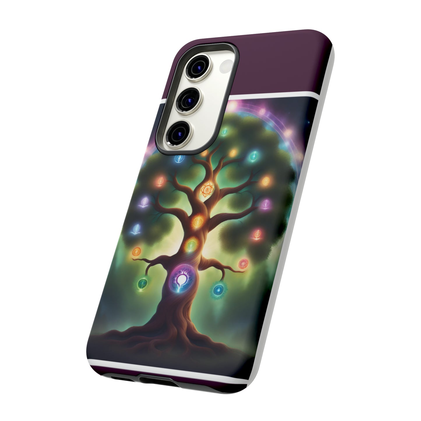 Magenta Purple Tree Tough Case