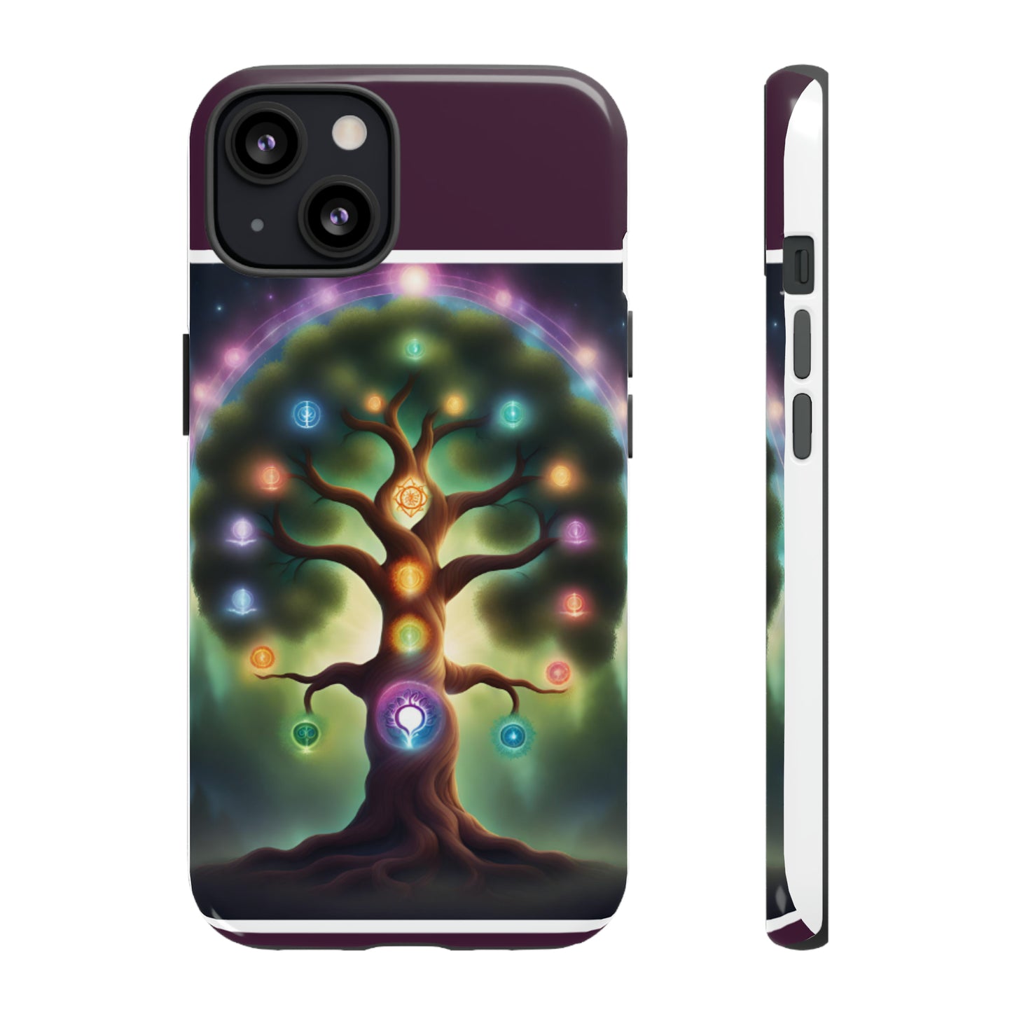 Magenta Purple Tree Tough Case