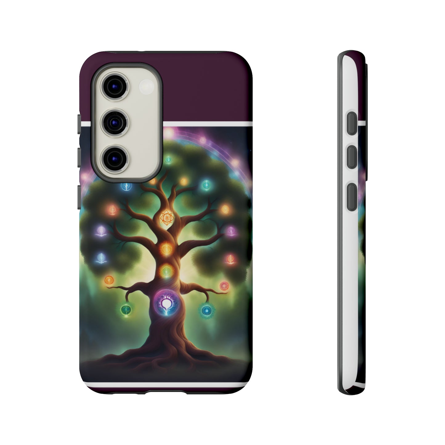 Magenta Purple Tree Tough Case