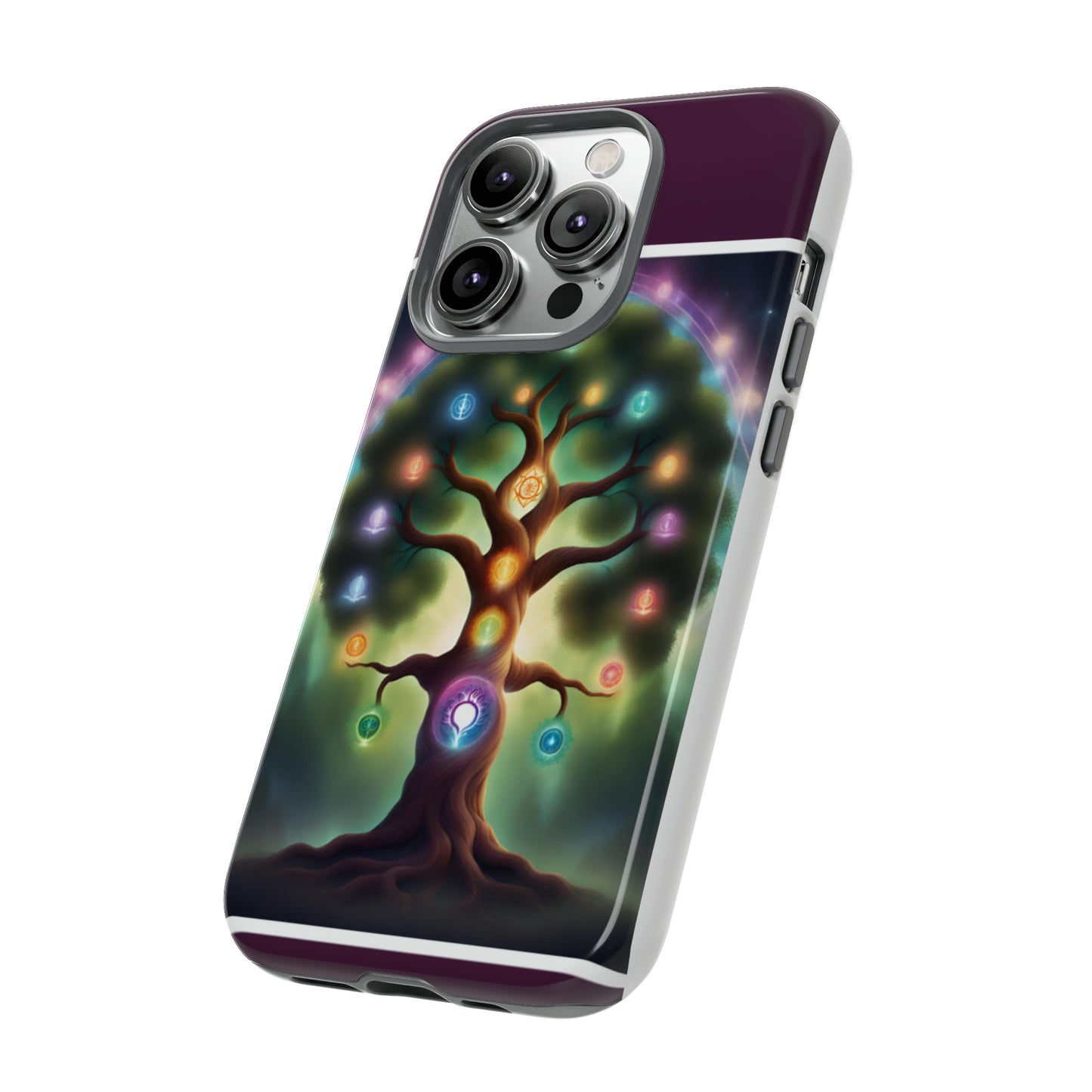 Magenta Purple Tree Tough Case