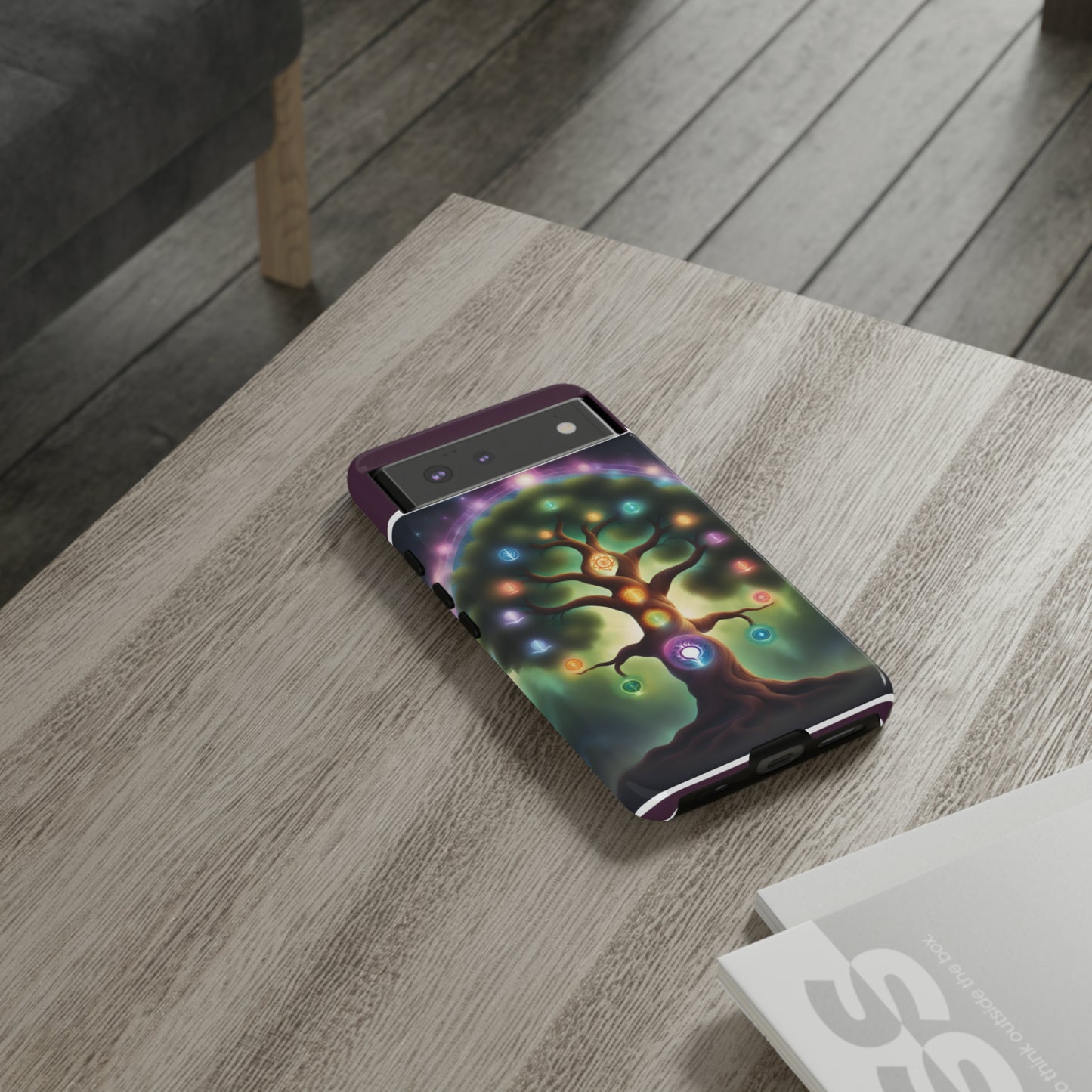 Magenta Purple Tree Tough Case