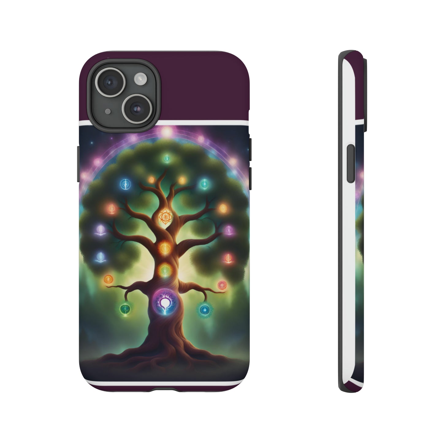 Magenta Purple Tree Tough Case