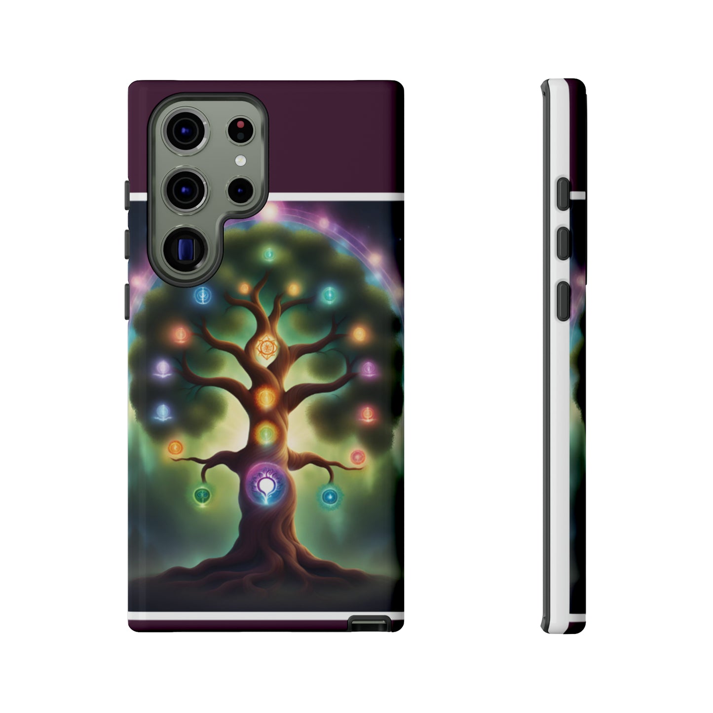 Magenta Purple Tree Tough Case