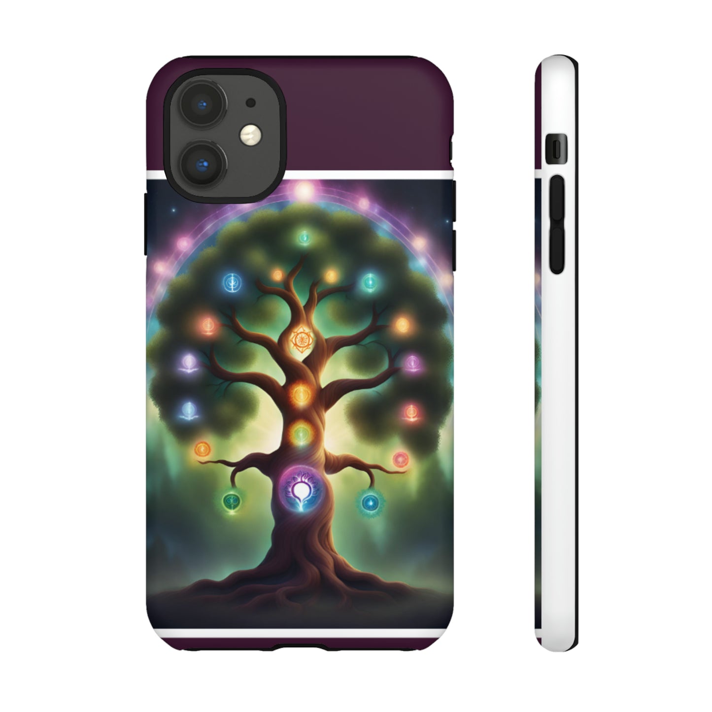 Magenta Purple Tree Tough Case