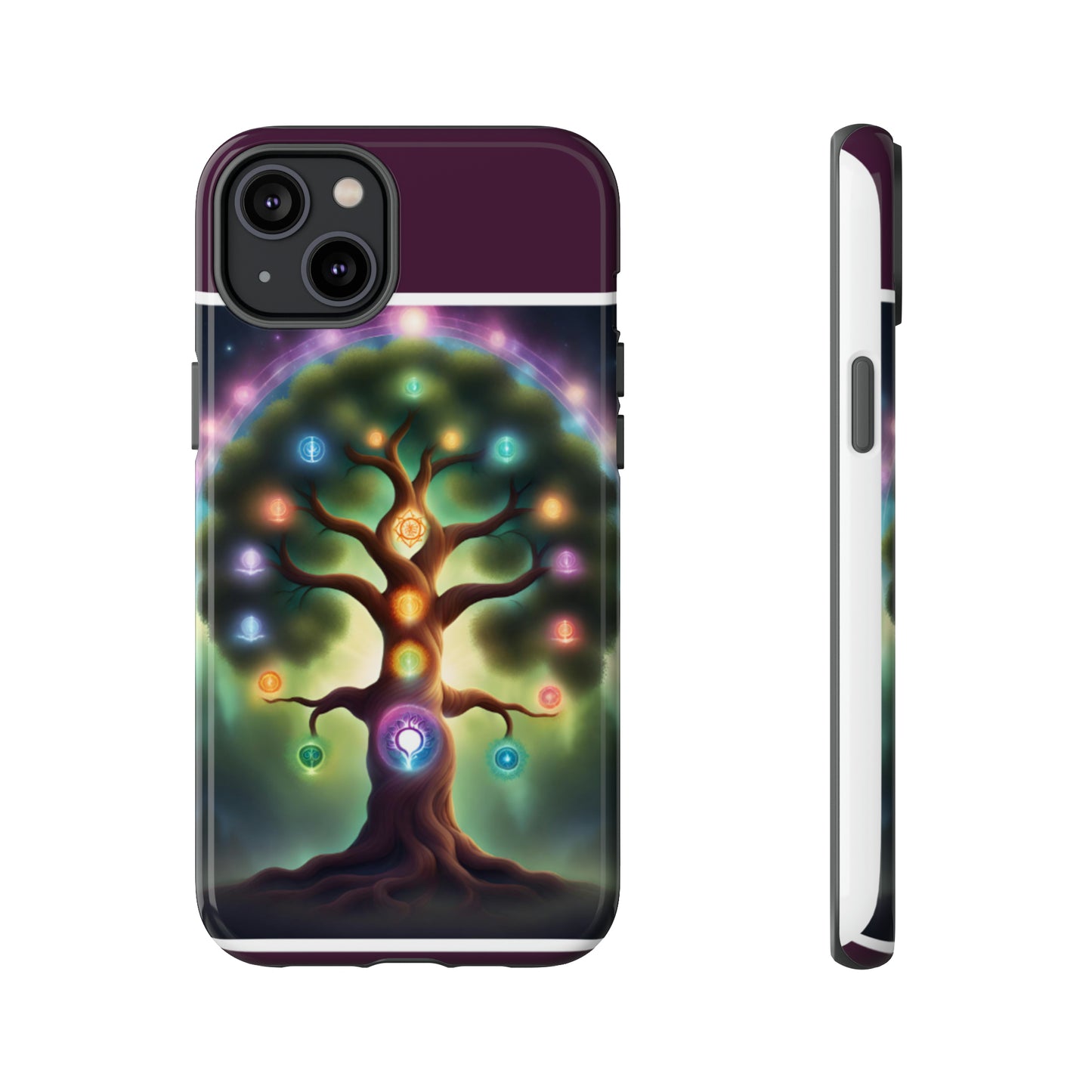 Magenta Purple Tree Tough Case