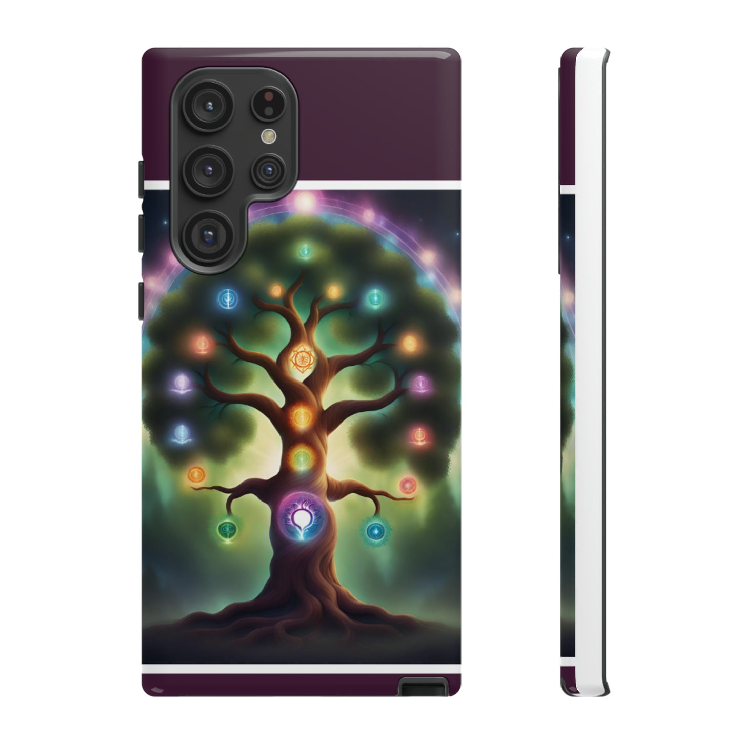 Magenta Purple Tree Tough Case