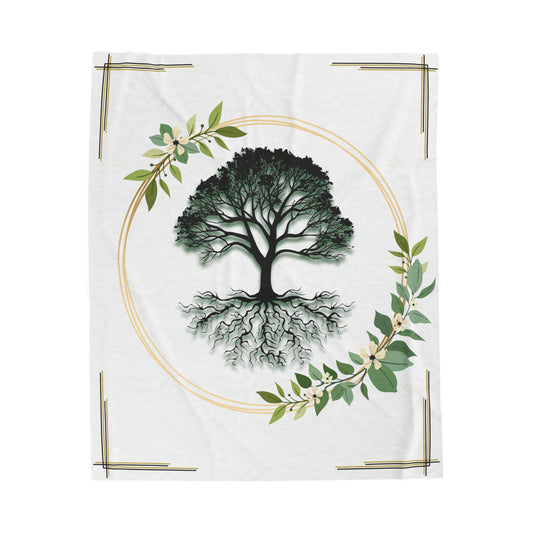 Tree of Life Plush Blanket