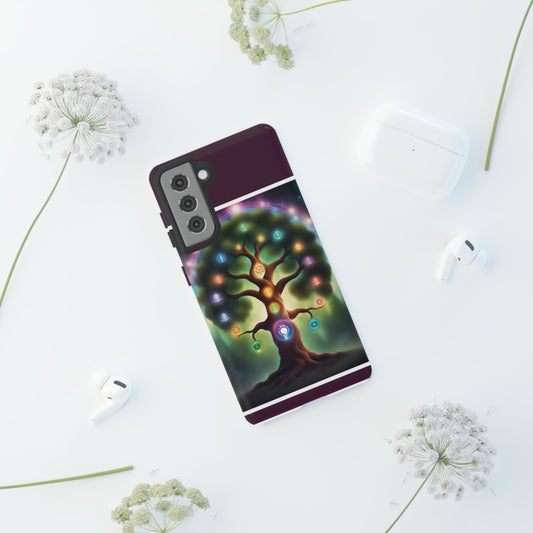 Magenta Purple Tree Tough Case