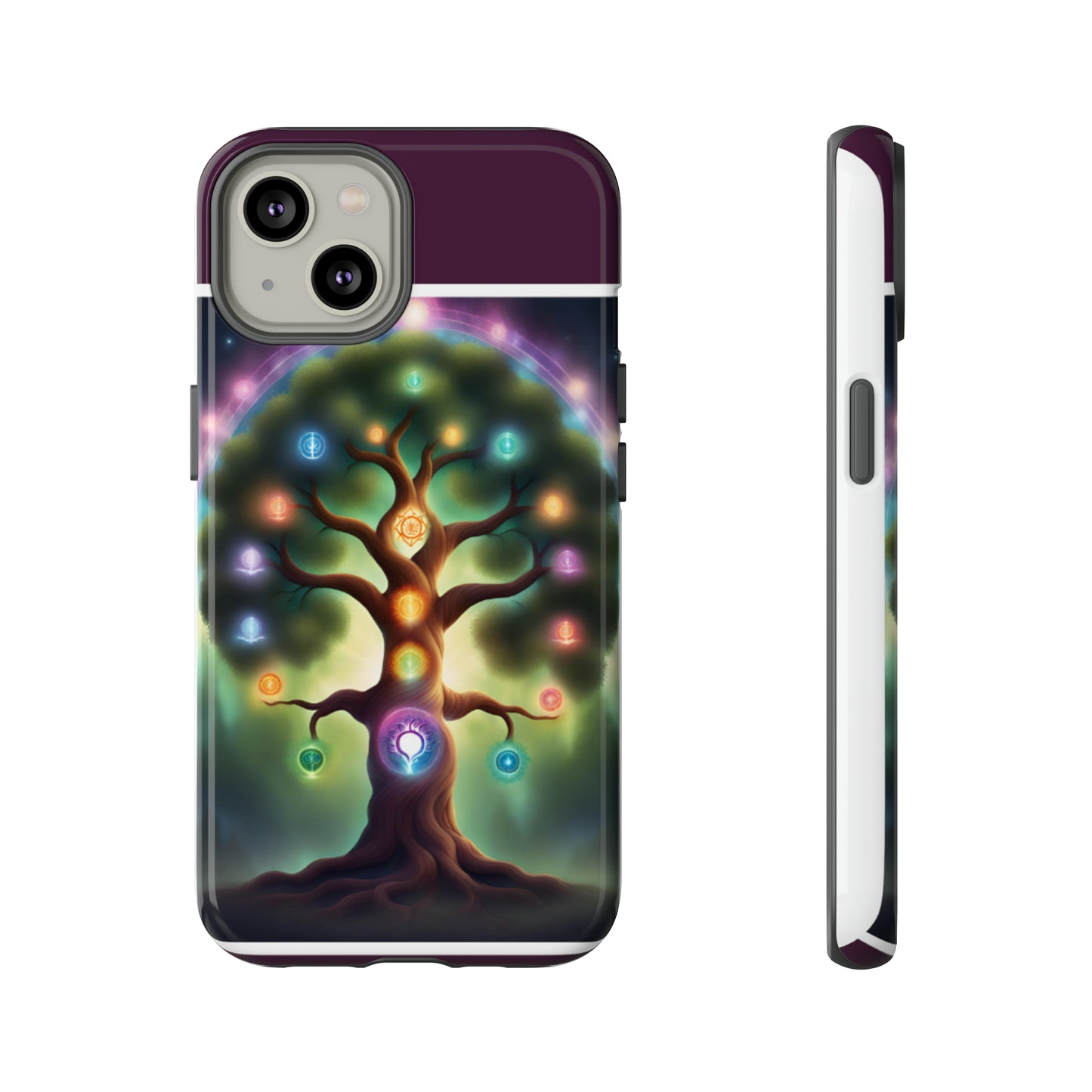 Magenta Purple Tree Tough Case