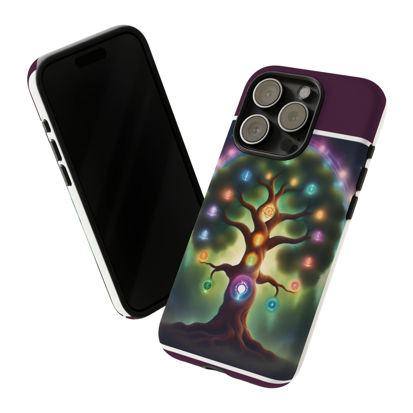 Magenta Purple Tree Tough Case