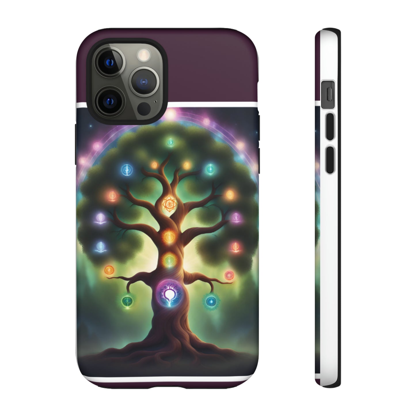 Magenta Purple Tree Tough Case